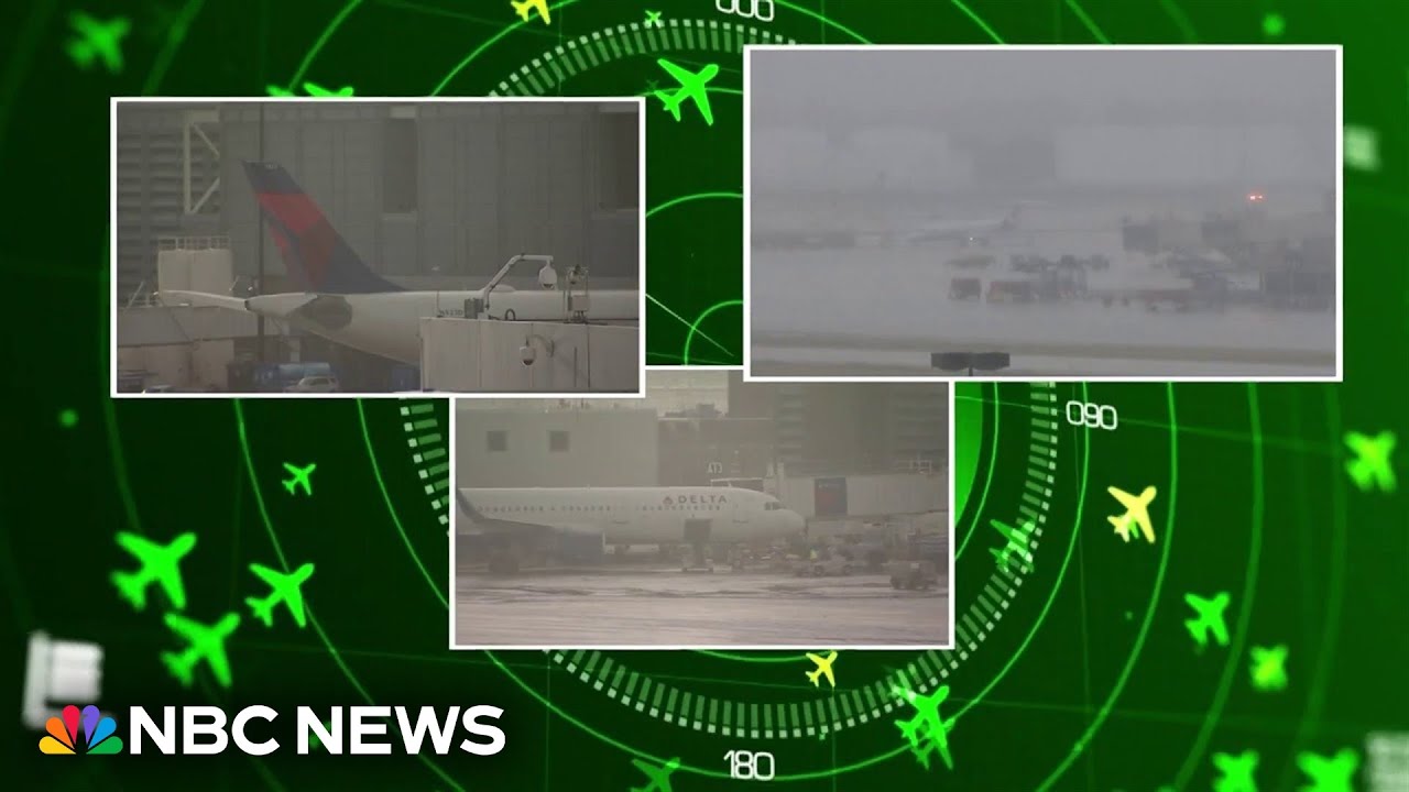 Severe weather slows down nation’s air travel ahead of holiday rush