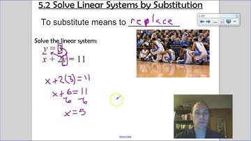Algebra 5.2 Solve a System by Substitution