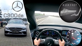 Mercedes-Benz C300de | 2019 | W205 Facelift on German Autobahn