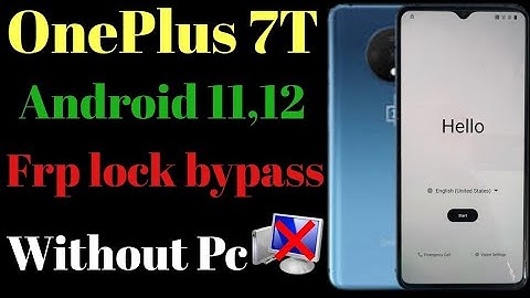 All Oneplus frp bypass Android 11,12 // OnePlus 7T frp lock bypass New method, Without Pc