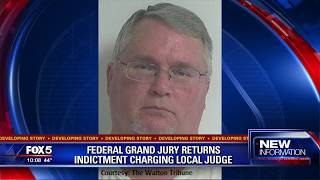 Federal grand jury returns indictment charging judge