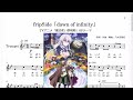 fripSide「dawn of infinity」(Bb Trumpet楽譜) /  TVアニメ「魔法使い黎明期」OPテーマ