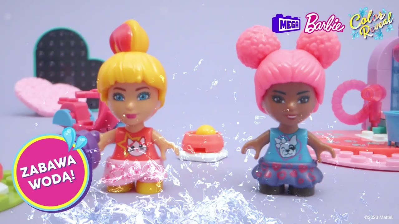 MEGA Barbie Color Reveal Trening i pielęgnacja zwierzątek | Mattel Po Polsku | AD