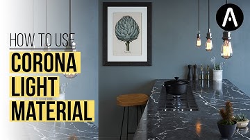How to use the Corona render Light Material