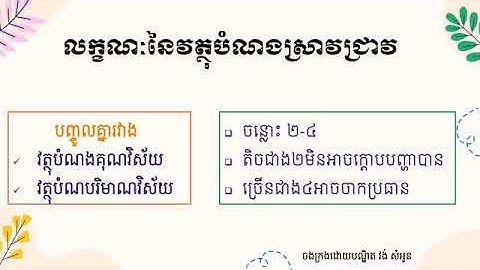 បទបង្ហាញស្តីពី «របៀបសរសេរវត្ថុបំណងនៃការស្រាវជ្រាវចម្រុះ» I ដោយលោកបណ្ឌិត វង់ សំអូន