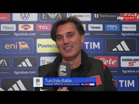 Video Turchia-Italia, le parole di Vincenzo Montella a Sky Sport alla vigilia del match di Nations League