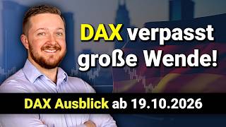 DAX Buy Signal Narrowly Missed! | DAX Weekly Outlook Starting 10/19/2026