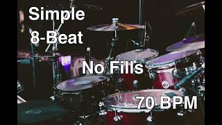 Simple 8-Beat Drum Loop | 70 BPM | No Fills