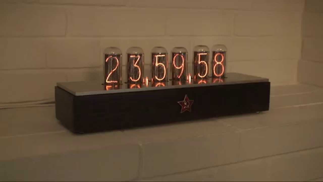 Soviet Nixie Clock IN-18 (HD)