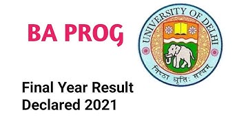 SOL BA PROG Final Year result declare 2021 | Ameeninfo