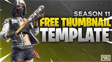 Free Season 11 PUBG Mobile Thumbnail Template | Easy to use | Available in 10 Different Colors