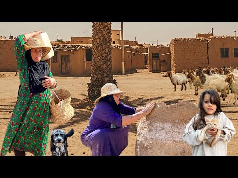 قصة حياة جدة وحيدة في جنوب إيران خبز يدوي رعاية الغنم وصراع البقاء في الحياة الريفية التقليدية