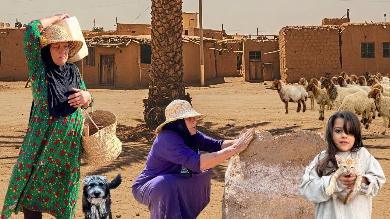 قصة حياة جدة وحيدة في جنوب إيران: خبز يدوي، رعاية الغنم، وصراع البقاء في الحياة الريفية التقليدية