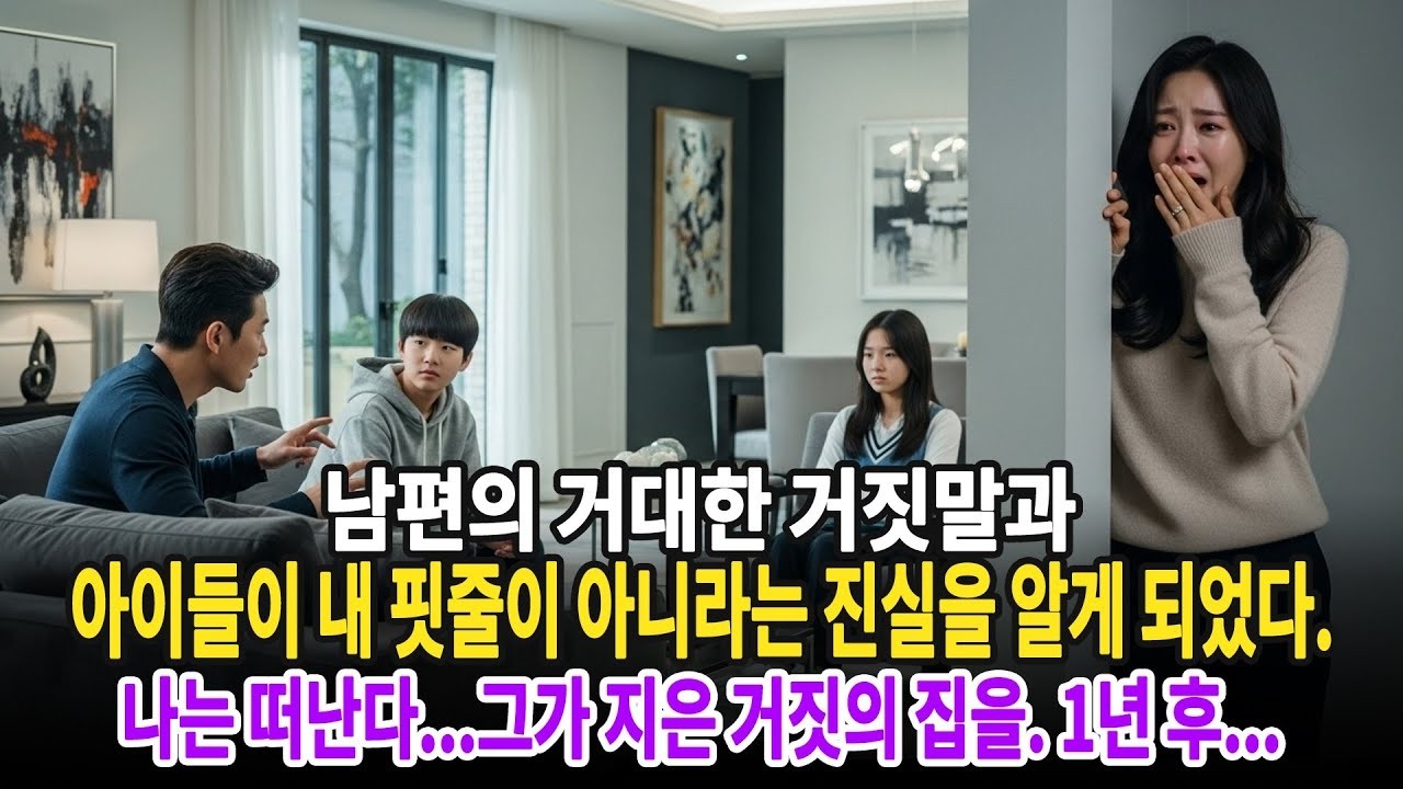 남편의 거대한 거짓말과 아이들이 내 핏줄이 아니라는 진실을 알게 되었다  나는 떠난다   그가 지은 거짓의 집을  1년 후   ㅣ황혼연애ㅣ노후사연ㅣ재혼ㅣ오디오북   사연