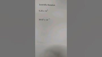 Scientific Notation Examples