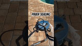 Paver sealing transformation #shorts #paversealing #pressurewashing e