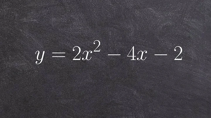 Complete the square to find the vertex of a parabola