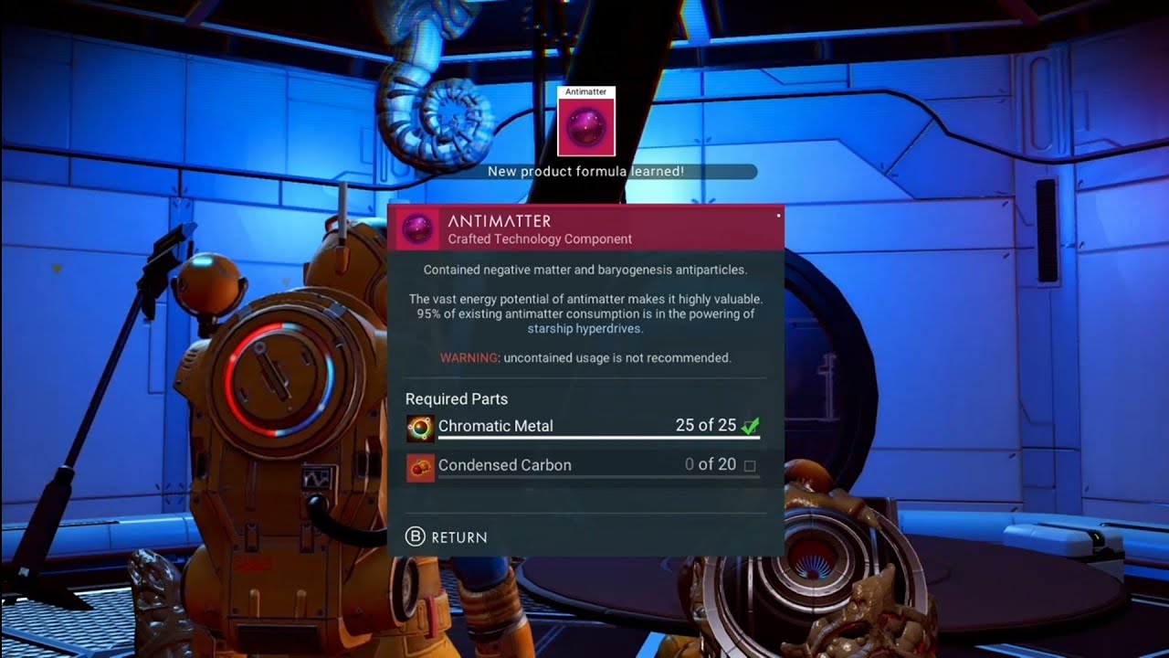 photo No Man's Sky Condensed Carbon Recipe youtube