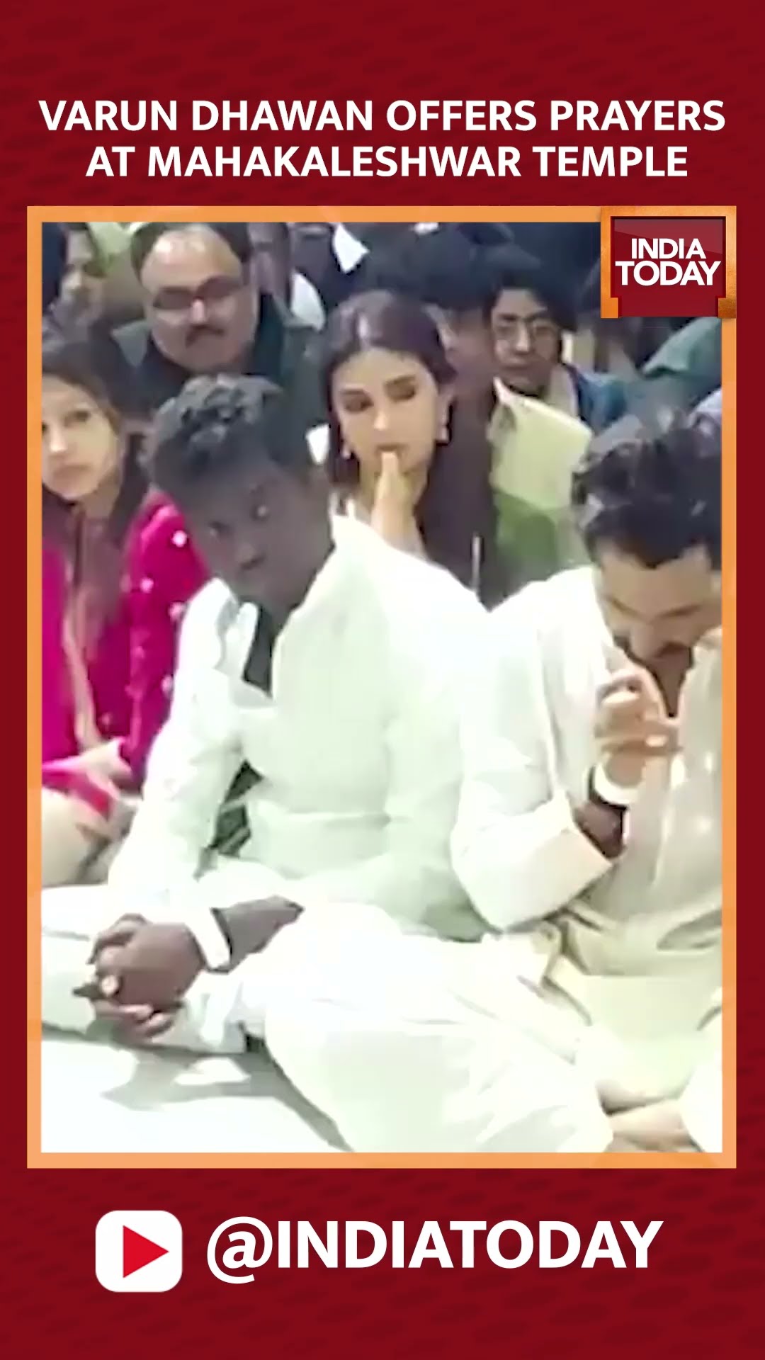Varun Dhawan Offers Prayers At Mahakaleshwar Temple In Ujjain, Madhya Pradesh