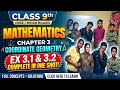 9 Maths Chapter 3: Coordinate Geometry Full Chapter in One Shot | Nirdeshank Jyamiti Hindi Me
