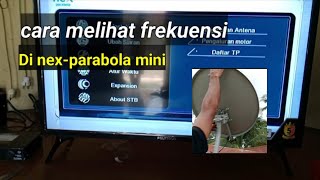 cara melihat frekuensi nex-parabola