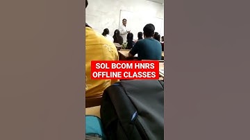DU SOL SUNDAY BCOM HNRS OFFLINE CLASSES 2022 II #sol_defence #sol #ytshorts #shorts