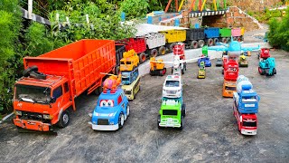 WADIDAU !!! Mobil Truk Tronton Panjang Bongkar Mainan Mobil Mobilan Truk Molen, Bus Telolet, Ambulan