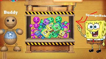 Kick The Buddy Vs Spongebob Games Frenzy | Spongebob Buddy vs Funny Spongebob Mini Games Part 115