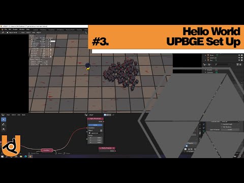 UPBGE Set Up Hello World #3 | Make GAME with Blender - Nhij Quang