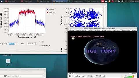 DVB-T Test  pc TX windows RX linus