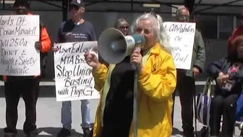 "Don't Roll Over SF City Workers & Retirees" Prote...