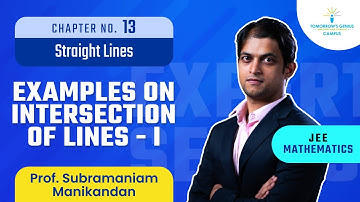 Examples on Intersection of Lines | Part – 1 | Straight Lines | JEE | Mathematics - TG Campus