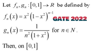 GATE 2022 || Series of function || Uniform convergence || GATE 2006 solution