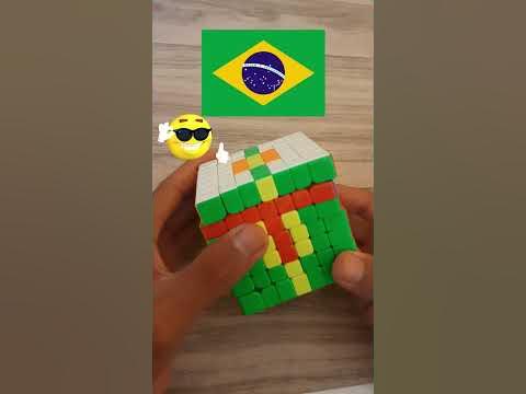 🔴Bandera de (BRASIL) (Cubo Rubik) #Shorts #joscuby - YouTube