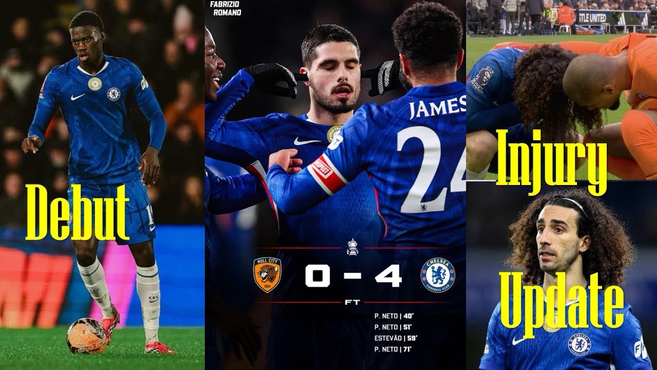IMPRESSIVE DEBUT, HULL CITY 0, CHELSEA 4, MAMADOU SARR, JESSIE DERY, INJURY UPDATE, CUCURELLA