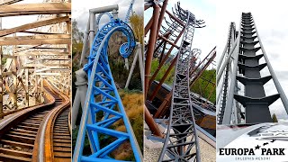 Every Extreme Roller Coaster at Europa Park | On-Ride POVs 4K