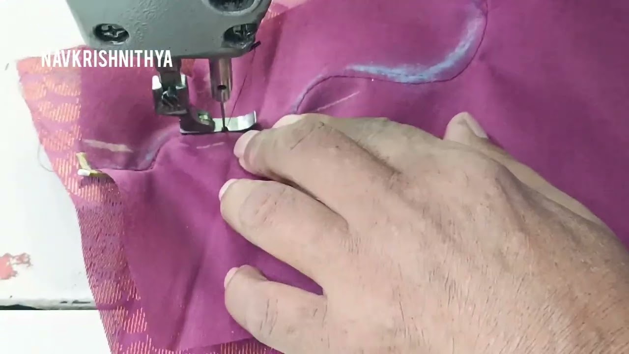 How to stitch nool piping in easy method 🪡