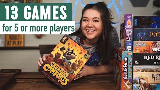 Great Board Games for 5+ Players (No Party Games) | High Player Count Games