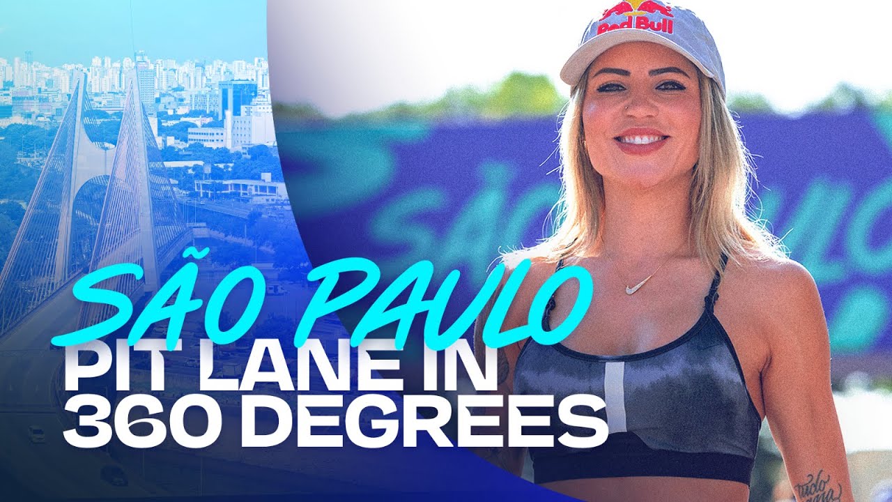 Take a 360 DEGREE tour of the São Paulo pit lane with Leticia Bufoni