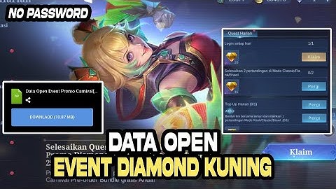 Data Open Event Dm Kuning | File Tambahan ML Lite
