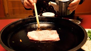 Sukiyaki in Osaka, Japan  SUKIYAKI HOUSE KITAMURA ‐
