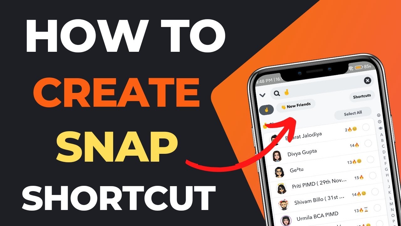 How To Create Shortcut In Snapchat Snapchat Par Shortcut Kaise Banaye