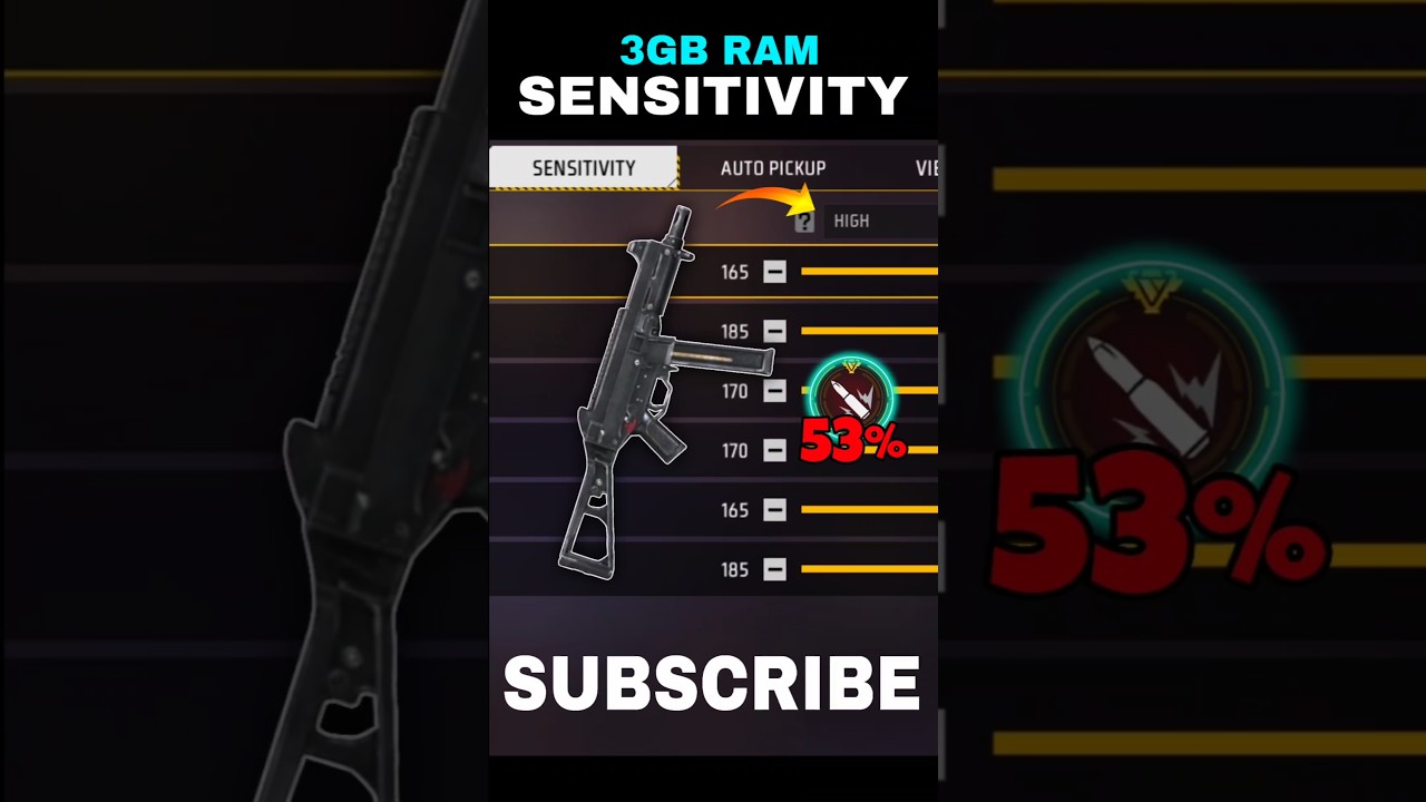 Free Fire Ob50 Update 3gb Ram Auto Headshot Sensitivity Setting ⚙️| 200 Sensitivity Settings In 2025