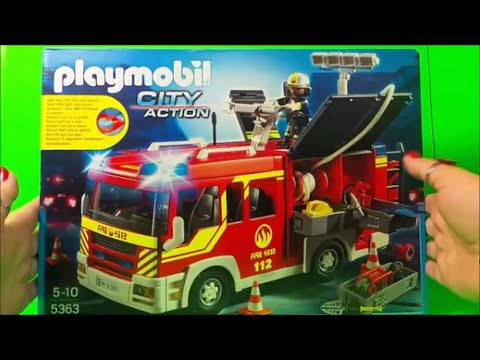 playmobil city action fire truck