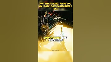 Why Megatronus Prime COG was purple in transformers one | transformers
