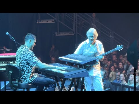 John McLaughlin with Nathan and Noah East at Eric Clapton’s Crossroads Festival 2026