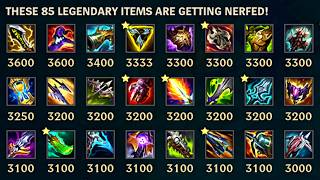 All 100 Item Changes Ranked Split 3 - Pbe Preview