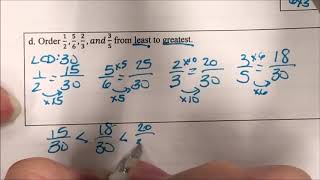 Chapter 2 Lesson 5 Compare and Order Fractions, Decimals and Percents Slytherin Math 6