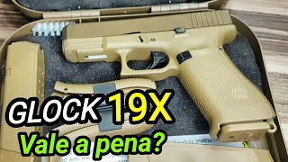 GLOCK G19X vale a pena? G17 e G19 são melhores? Pistola 9mm de 19+1 tiros! Boa para porte e esporte!