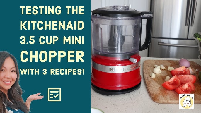Kitchen Aid Mini Food Processor First Time Review 3.5 cup (KFC3516CU) 